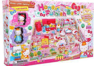 HELLO KITTY凱蒂貓家居套裝 激發女孩想象力的過家家玩具